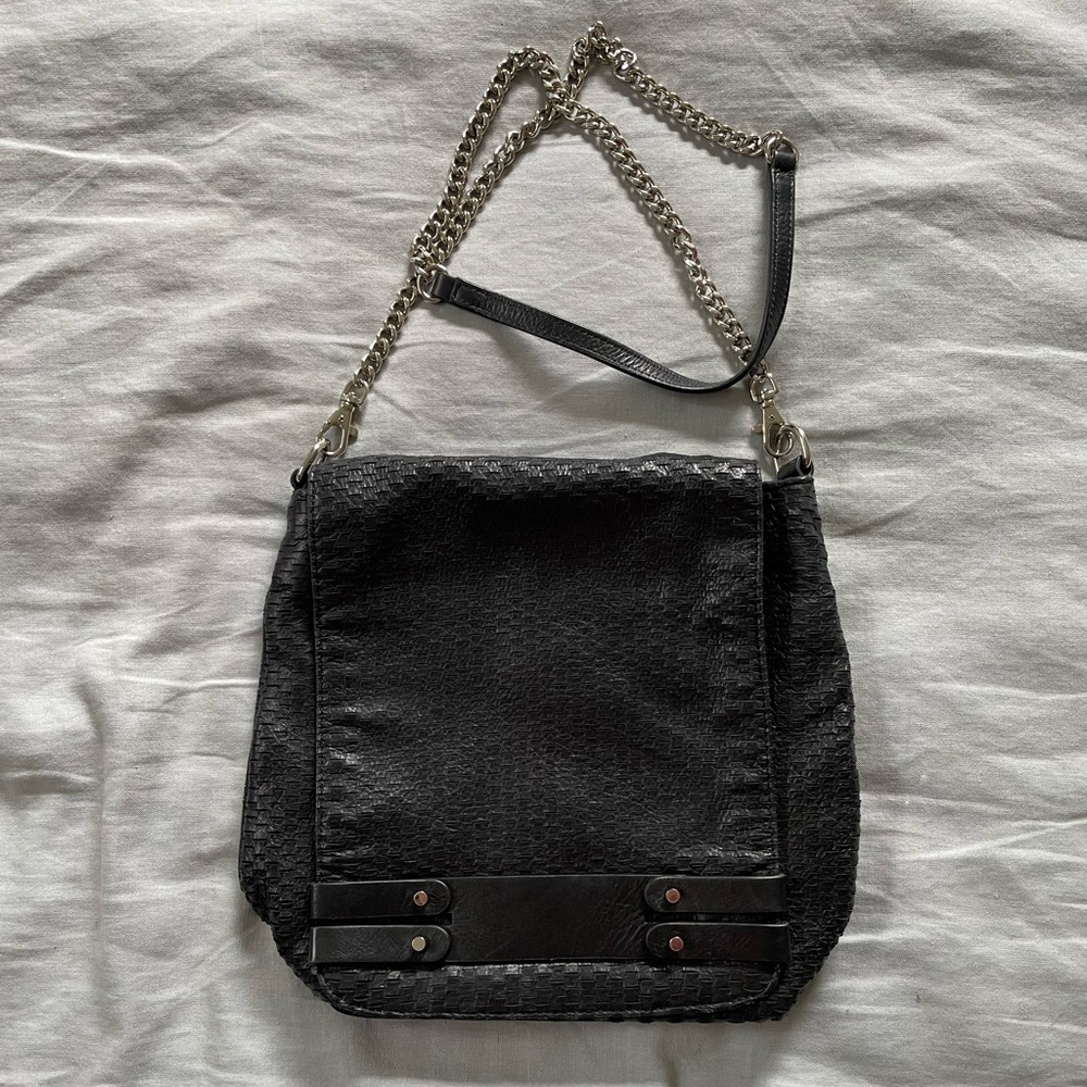 She + Lo Perforated Leather Bag